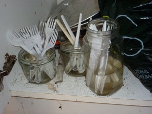 There was no water in these jars after our BBQ on Saturday. 